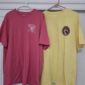 Izod Pink and Yellow Short Sleeve Tees